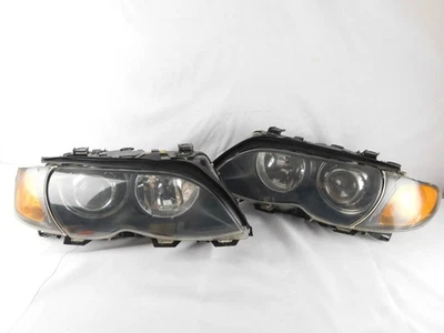 2002-2005 BMW 325i 330i E46 Sedan Xenon Headlight Set Genuine OEM Tested AL - Изображение 1 из 4