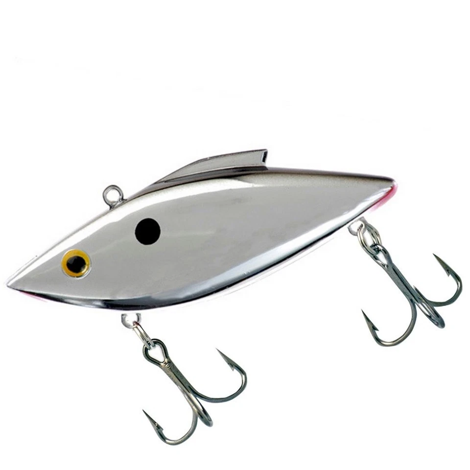 Rat-L-Trap Lure MT25 Mini Trap 1/4 Oz Chrome Crappie Fishing Hard Bait