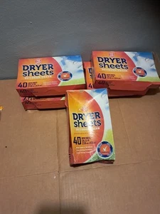 5 PACK Dryer Sheets for Wrinkles and Static SOFTENER 40 Count EACH Outdoor UG28 - Imagen 1 de 2