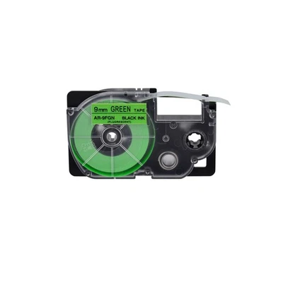 1PK Fluorescent Green Tape Cartridge XR-9FGN for Casio KL-60 EZ Label 9mm - Image 1 of 4
