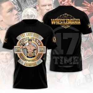 NUOVO! T-shirt 3D John Cena Farewell Tour 2025 unisex S-5XL per tifoso - Foto 1 di 2