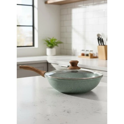 "Sartén MasterClass de 12"" x 3"" con tapa de vidrio" Foto 1 de 3