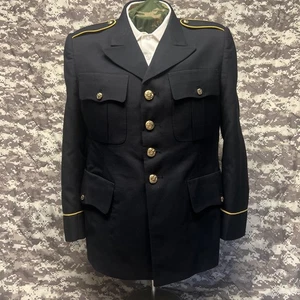 ARMY Men's Poly/Wool Blue 450 Fusible ASU Coat Dress Uniform 39 XSC K-106 - Picture 1 of 9