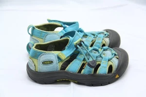 Keen Newport H2 Hiking Sandals Boys Youth Size 12 Blue Green Waterproof - Picture 1 of 7