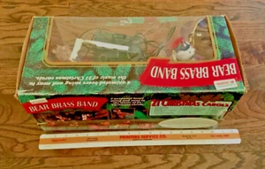 Mr Christmas working Bear Brass Band Animated Musical holidays 1995 VTG Box conc - Picture 1 of 12