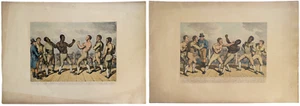 1811 Battle Between Crib and Molineaux Copper Engravings *RARE ANTIQUE ORIGINALS - Picture 1 of 14
