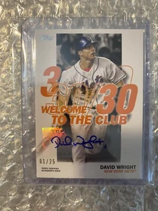 2023 Topps Series 1 David Wright Welcome To The Club Sticker Auto 01/25 - Picture 1 of 2