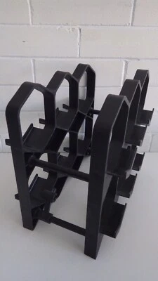 Black Plastic Modular Wine Rack A.J Industri Made in Denmark - Image 1 of 3