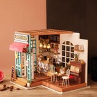 Rolife DIY LED Miniature Dollhouse with Furniture Kit Doll House Simon's Coffee