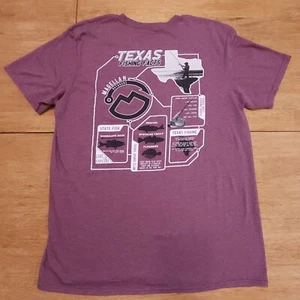 Magellan Texas Fishing Facts Maroon Red TShirt Size Large - Picture 1 of 7