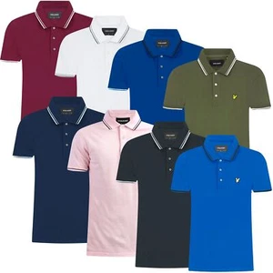 Lyle & Scott Mens Polo Shirt Short Sleeve Tipping Cotton Pique Tee T-Shirt Top