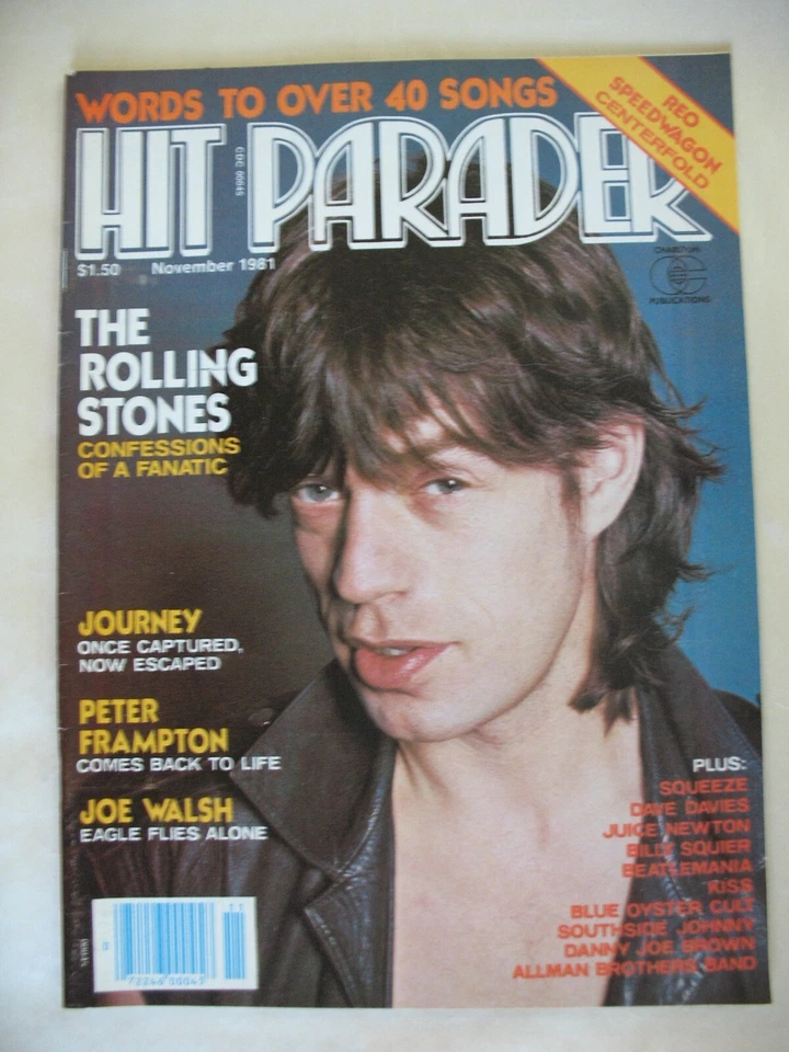 Hit Parader Magazine Issue #206 November 1981  -Mick Jagger Cover - Image 1 of 1