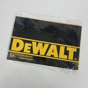 Dewalt Instructional Manual DW411 1/4 Sheet Sander Sealed - Picture 1 of 3