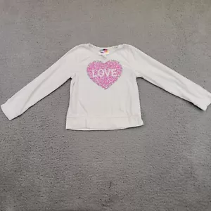 Camisa Top Magic By Between Niñas Talla 4T Niño Manga Larga Blanco Corazón - Imagen 1 de 11