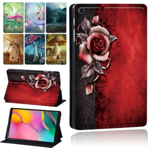 Leather Stand Cover Case For Samsung Galaxy Tab A A6 A7 A9 /Tab S4 S6 S5e S7 S9 - Picture 1 of 18