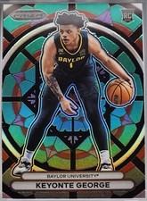 KEYONTE GEORGE RC 2023-24 Panini Prizm Draft Picks Stained Glass  Rookie SSP