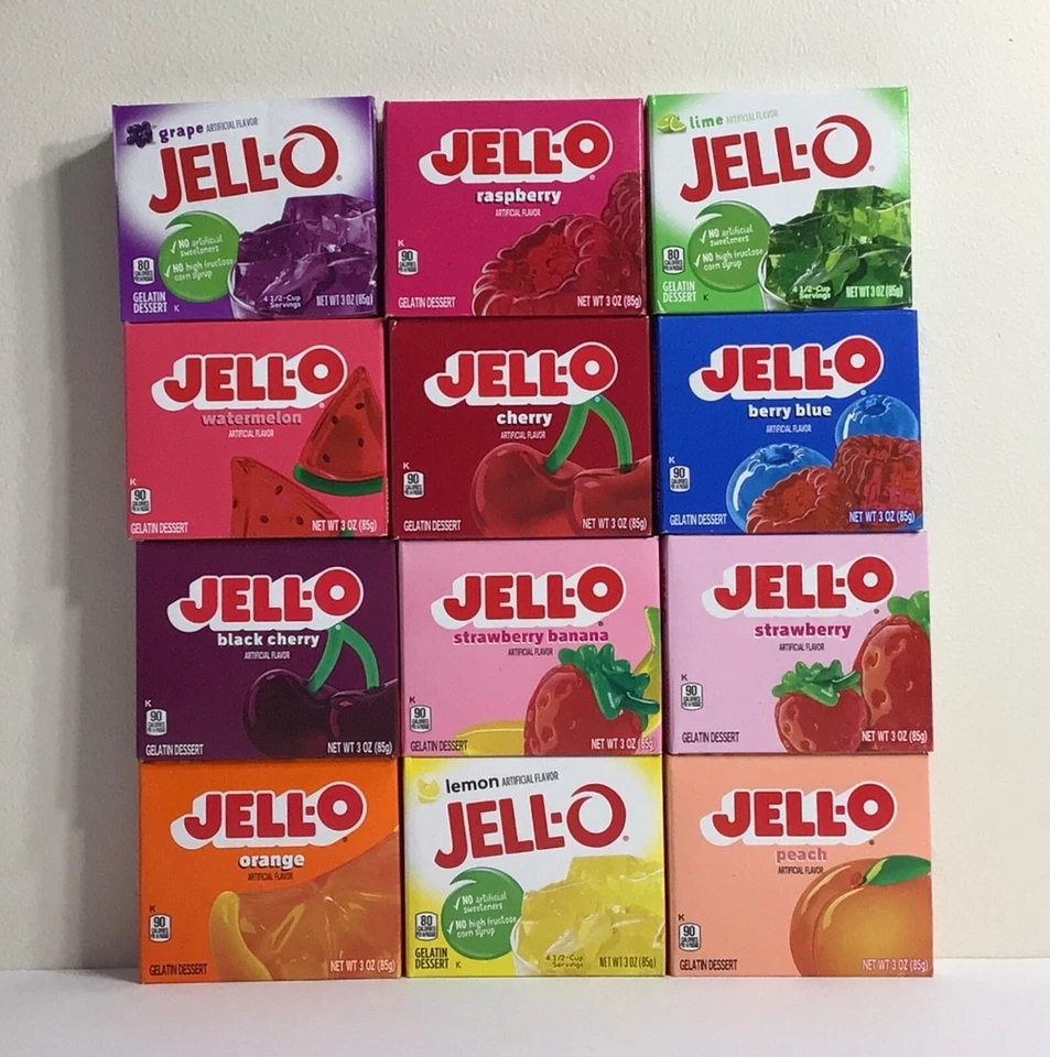 6-Pack Jell-O - Peach - 3 Ounce -