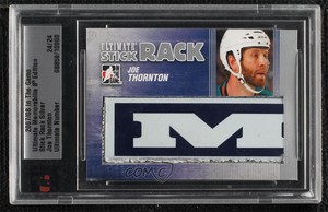 2007-08 ITG Ultimate Memorabilia 8th Edition Stick Rack Silver /24 Joe Thornton