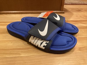 nike slides navy blue