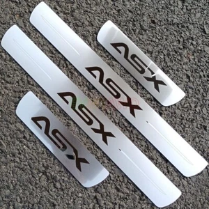 For Mitsubishi ASX Accessory 2025 Thin Chrome Car Door Sill Plate Protector Trim - Picture 1 of 5