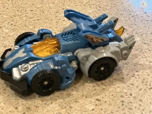 VTech ~Switch & Go Triceratops Blue Race Car Lights And Sound Working - Dinosaur - Picture 1 of 18