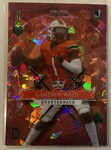 2023 Wild Card Haunted Hits RC Cameron Cam Ward 1/2 Red Cracked Ice 🔥RC SSP - Bild 1 von 2