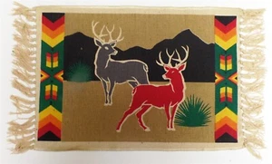 PLACEMAT Southwestern Native American Elk 100% Heavy Cotton Stencil 13" x 19" - Picture 1 of 1