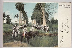 CPA CARAIBES AMERIQUE - ARMEE GUARDIA RURAL CHEVAL HORSE CAVALIER 1906 ~B40 - Imagen 1 de 2