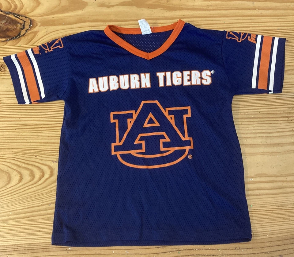 Camiseta de fútbol vintage de los Tigres de Auburn JUVENTUD talla mediana de Franklin Foto 1 de 4