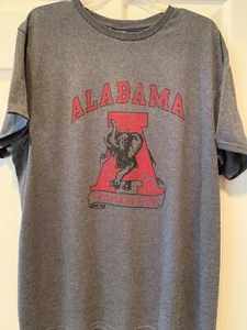 ALABAMA CRIMSON TIDE RETRO 3XL 4XL 5XL BIG T-SHIRT ROLL TIDE Sport Heather - Picture 1 of 1