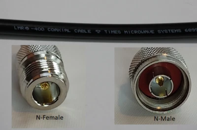 Times Microwave LMR-400 with N-Male to N-Female lot  - Image 1 of 2