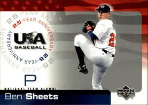 2004 (TEAM USA) USA Baseball 25th Anniversary #164 Ben Sheets