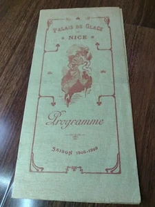 Palais De Glace Opera Program Nice France 1909 French Rare Advertising - Picture 1 of 14