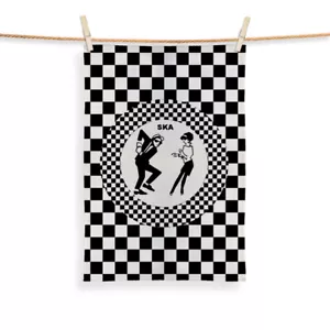 SKA Checked Design - Tea Towel - Picture 1 of 1