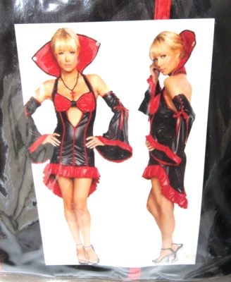 SEXY TWILIGHT VAMPIRESS VAMPIRE MEDIEVAL GOTHIC VAMP DRESS HALLOWEEN COSTUME S/M - Image 1 of 4