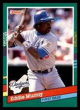 1991 Donruss #502 Eddie Murray Los Angeles Dodgers