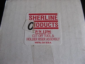 SHERLINE 1292 CUT-OFF TOOL & RISER ASSEMBLY for BENCHTOP 3.5" METAL LATHE - Picture 1 of 7