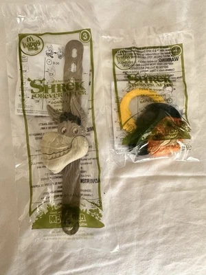 Shrek Forever After MCDONALDS 快乐餐玩具手表 Donkey #3,PUSS IN BOOTS #4 — 第 1/4 张图片