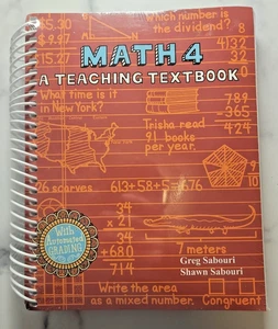 Brand New Sealed A Teaching Textbook Math 4 & Answer Booklet Complete - Picture 1 of 2