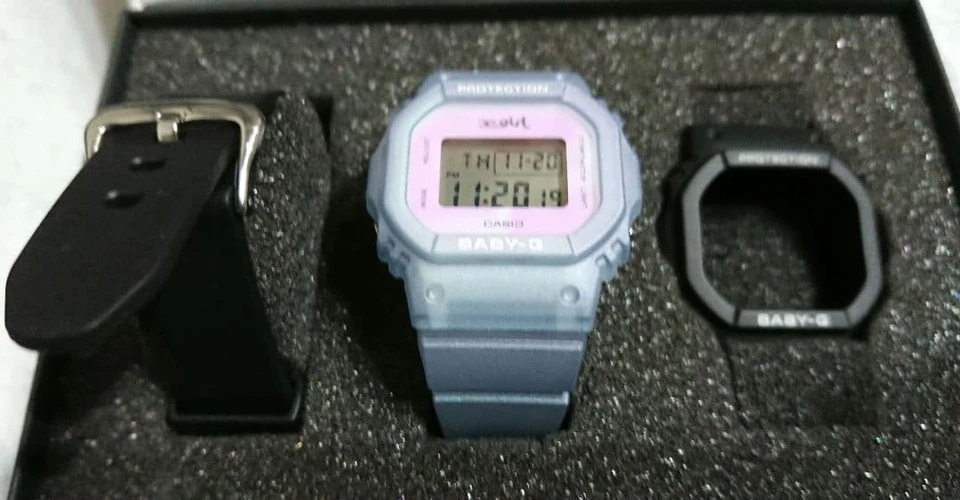 Reloj digital para mujer BABY-G BGD-565XG-2JR X-girl edición limitada azul” Foto 1 de 3