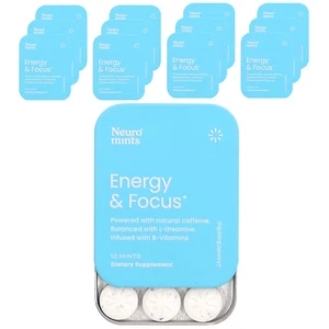 2 x NeuroGum, NeuroMints, Energy & Focus, Peppermint, 12 Packungen, je 12 Stück - Bild 1 von 2