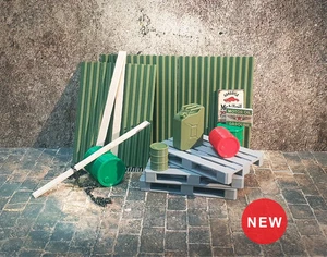 Diorama Zubehör großes Paletten Set Maßstab 1:18 Garage Lagerausstattung 1/18 - Bild 1 von 7