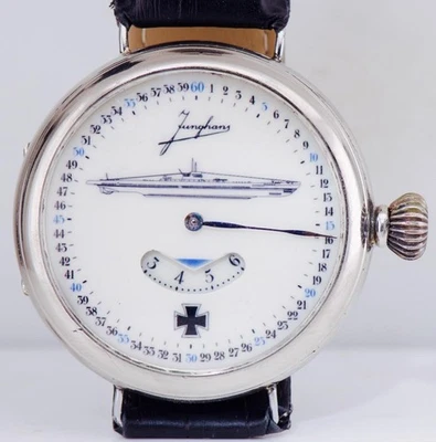 WWII-Era Military U-Boat Officer’s Wristwatch – Rare Digital Display – 48mm – - Image 1 of 4