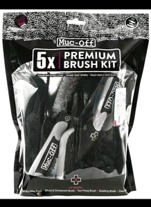 Muc-Off 5 pc Premium Bike Cycle Cleaning Brush Set 5 Piece Care Kit 5x Brushes - Picture 1 of 2
