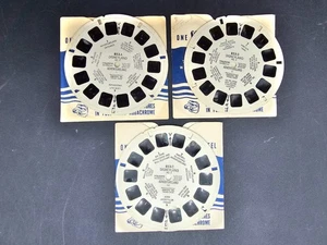 Set 3 mulinelli vintage Disneyland Adventureland View Master 853-A, B, C - Foto 1 di 5