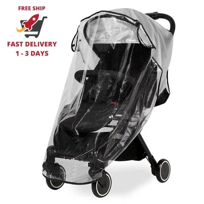 Funda de lluvia transparente para cochecito de bebé, universal, transpirable - Image 1 of 4