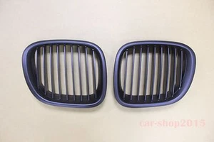 Front Kidney Grilles Matte Black for BMW Z3 1996-2002 Convertible/Coupe - Picture 1 of 4
