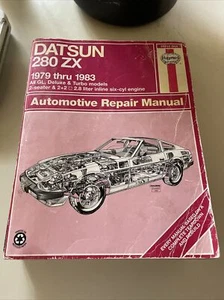 Datsun 280 ZX Haynes Repair Manual (1979 - 1983) All GL, Deluxe & Turbo Models - Picture 1 of 2