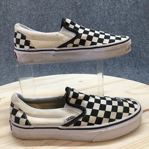 Zapatillas VANS para hombre 5 mujer 6,5 negras blancas clásicas sin cordones tablero de ajedrez 500714 - Imagen 1 de 15