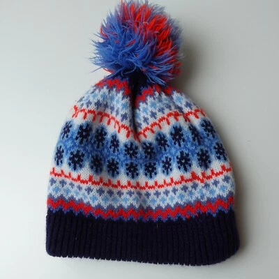 De colección Años 80 Pom Pom Wigwam 100% Orlon Acrílico Invierno Gorro Esquí Sombrero Hecho en EE. UU. Foto 1 de 4